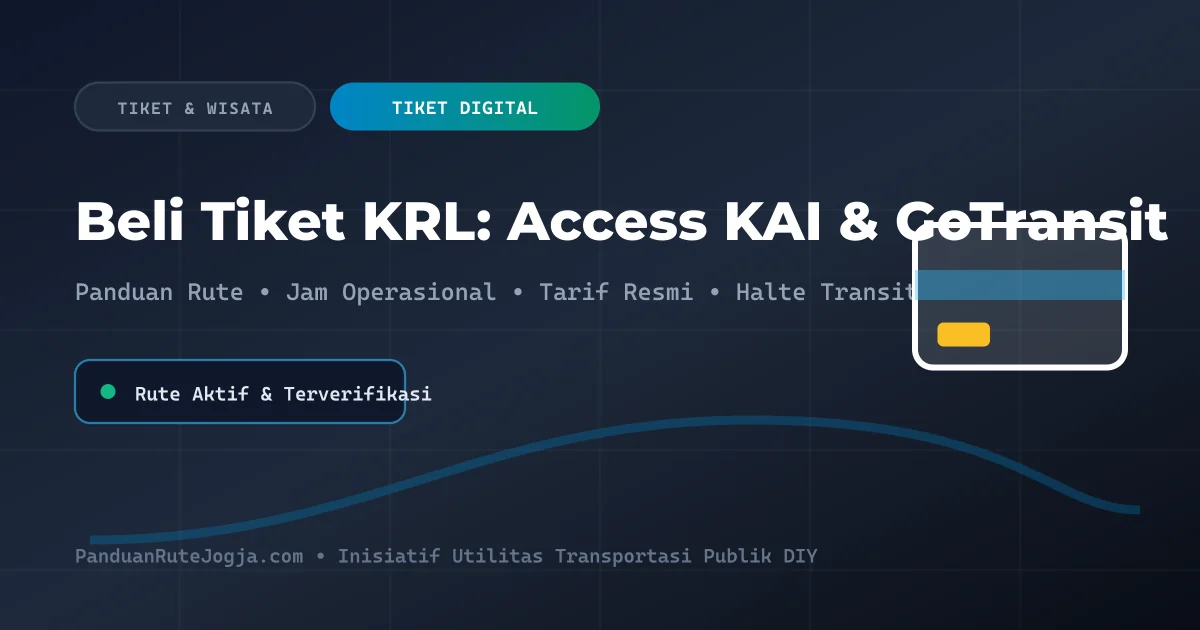 Cara Beli Tiket KRL Jogja Solo GoTransit Access KAI