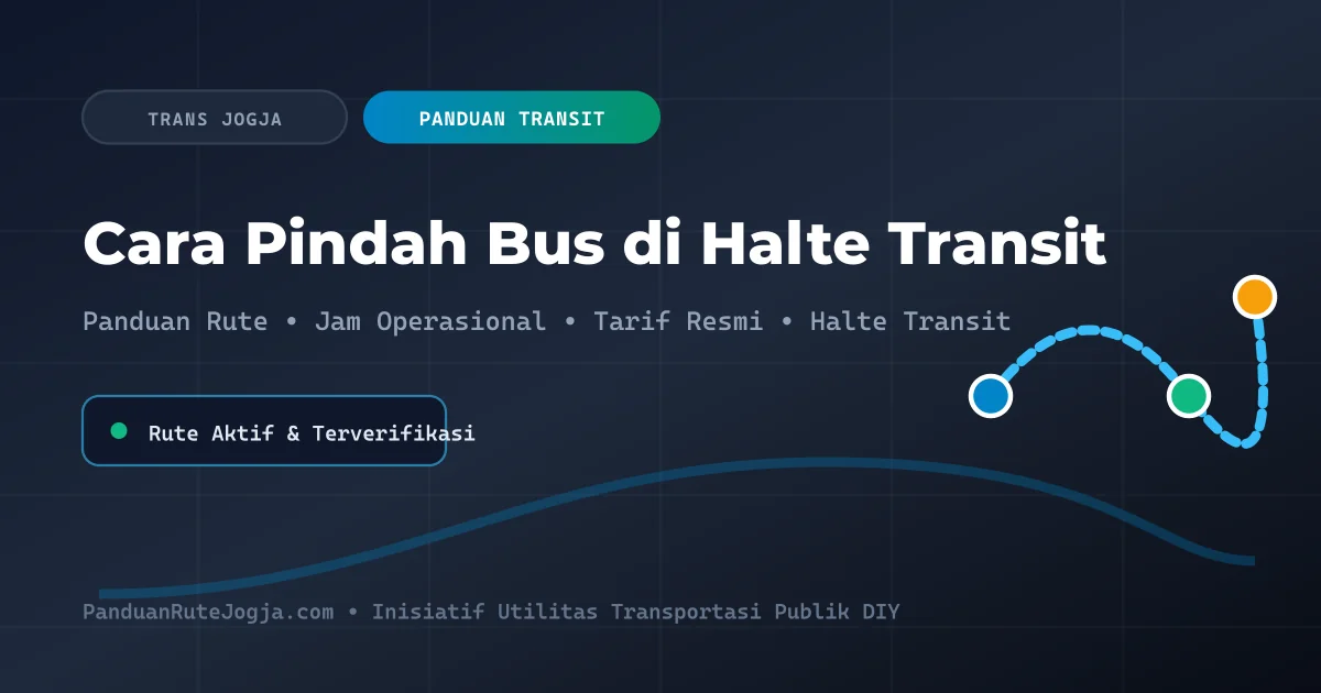 Cara Pindah Bus dan Transit Trans Jogja