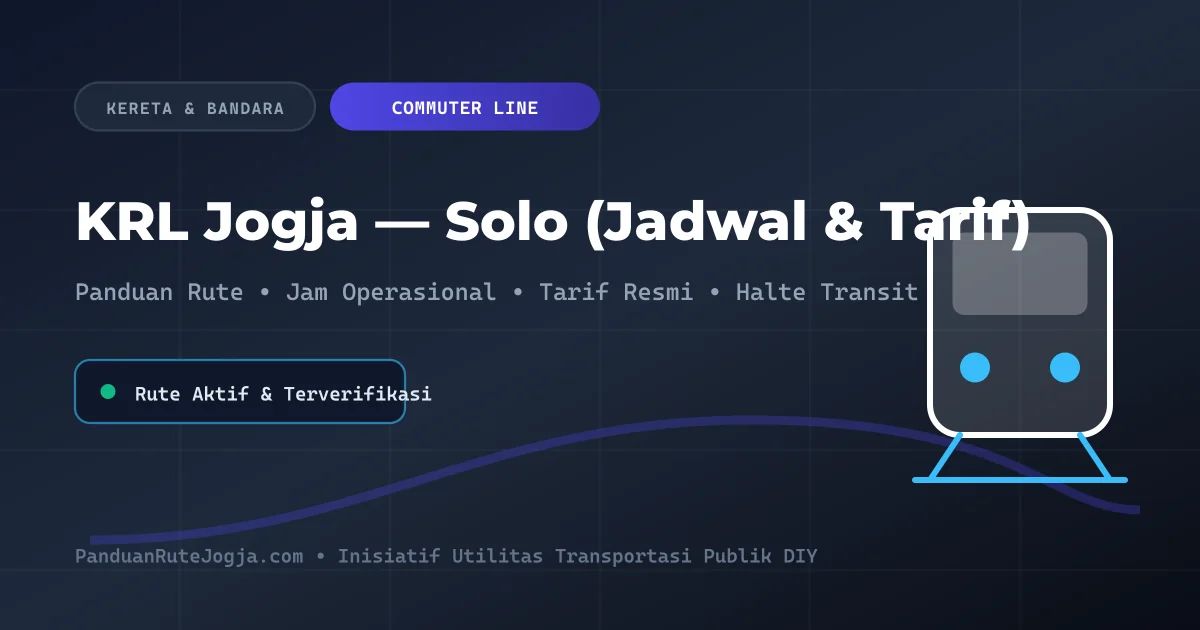 Jadwal & Tarif KRL Commuter Line Jogja – Solo Terbaru (Lengkap)