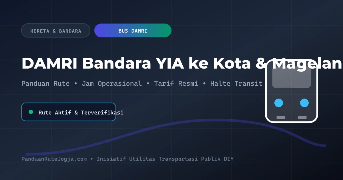 Panduan Naik Bus DAMRI dari Bandara YIA ke Kota Jogja dan Magelang